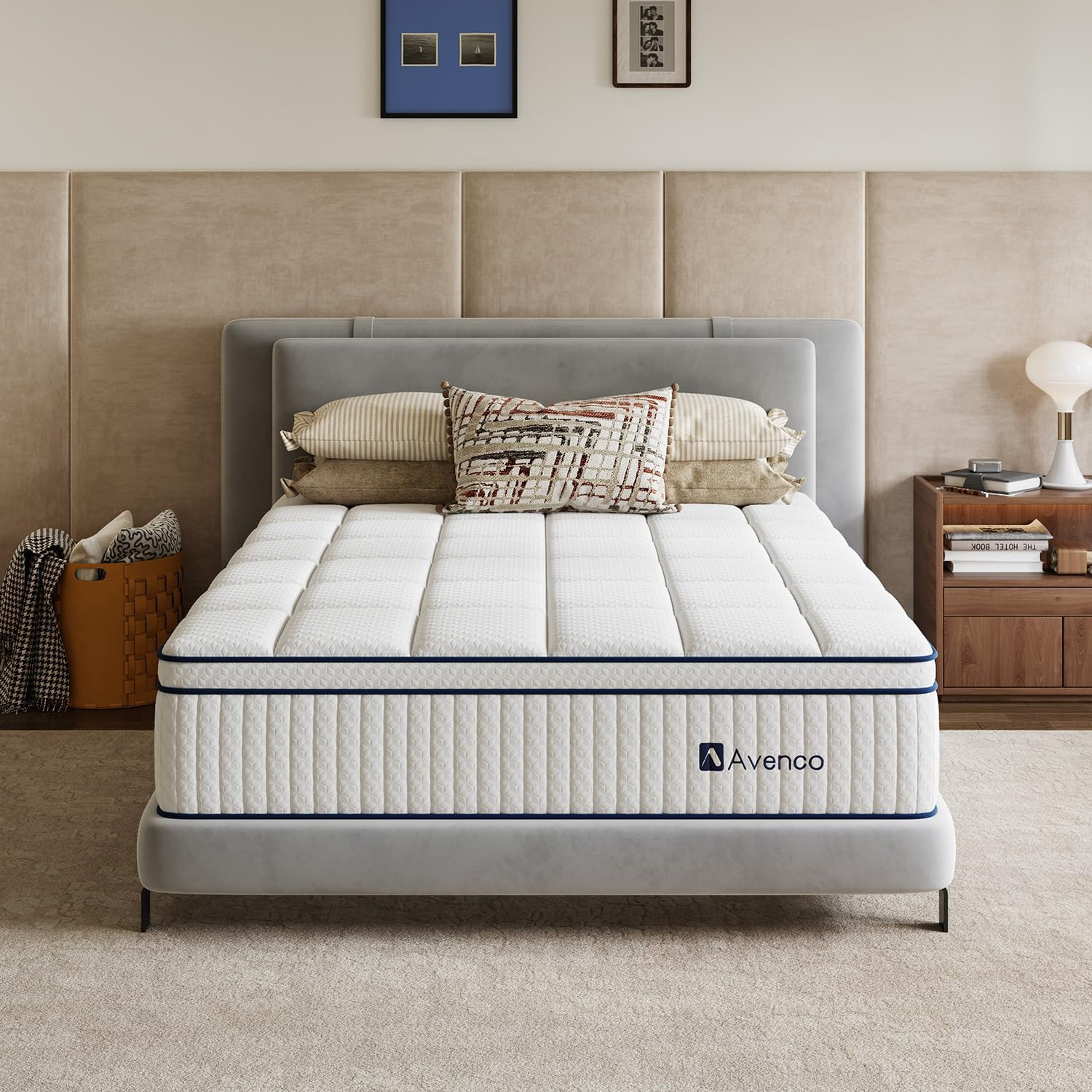 Queen Size Mattress 10 Inch, Queen Hybrid Mattress with Individual Pocket Spring
