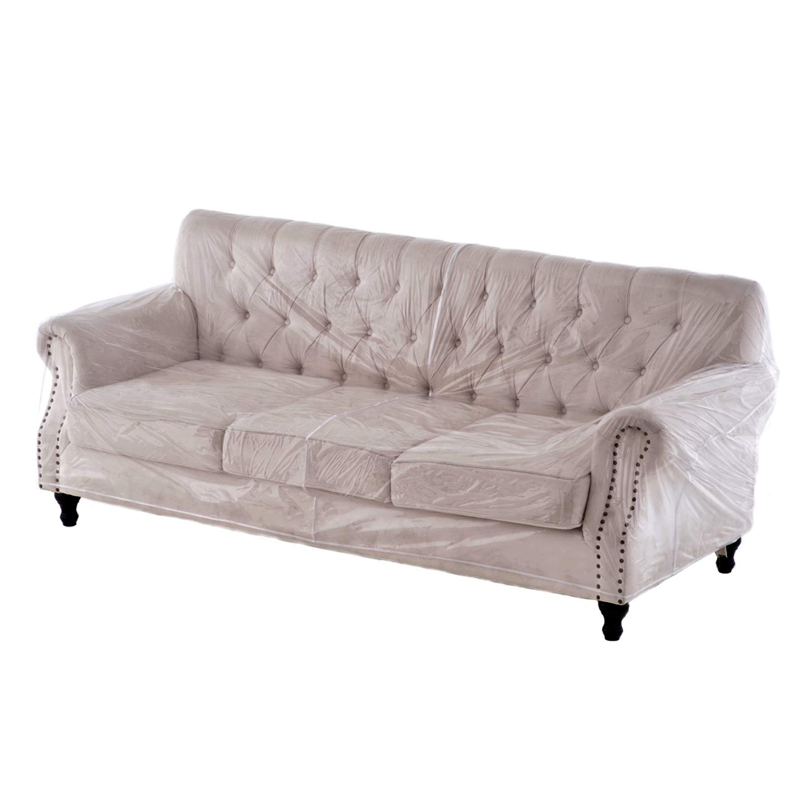 Plastic Thicker Clear Heavy-Duty Waterproof Sofa/Couch Cover – Protection Aga…