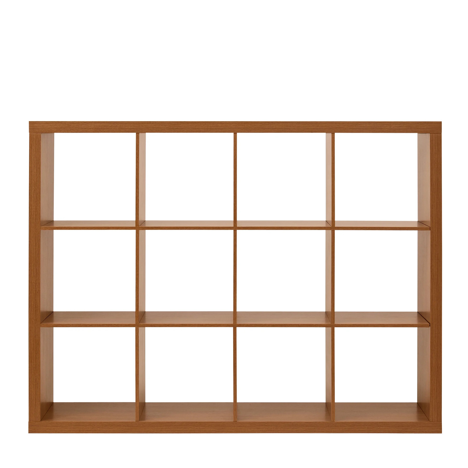 12-Cube Storage Organizer, Bookcase, Display Compartment, Open Back, Home Office