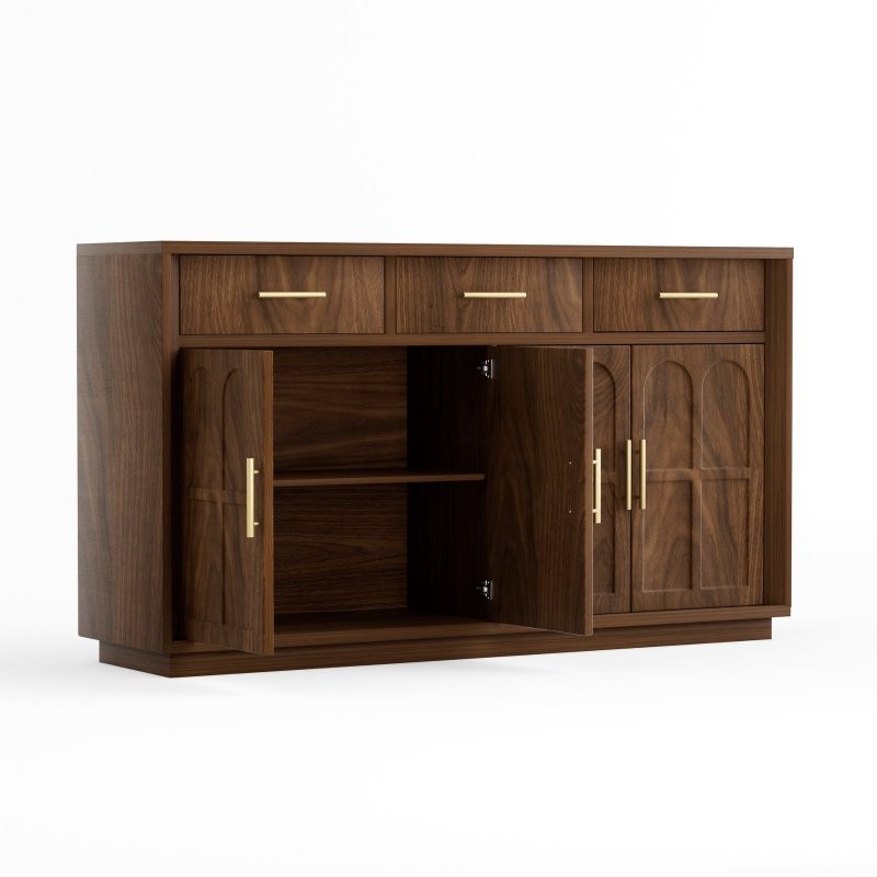 Sideboard W/Ample Storage Space Cabinet Console Tables,3 Drawers for Living Room