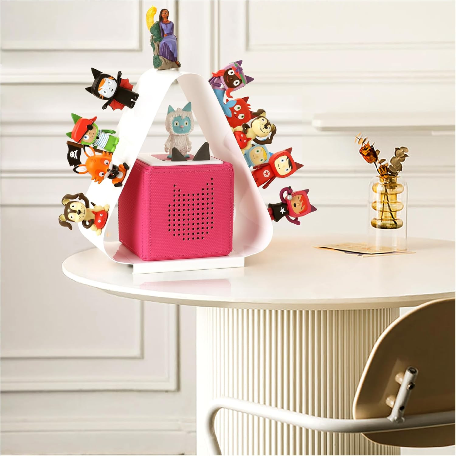 Tonie Box Triangular Shelf Organizer for 40-50 Tonies Characters Display