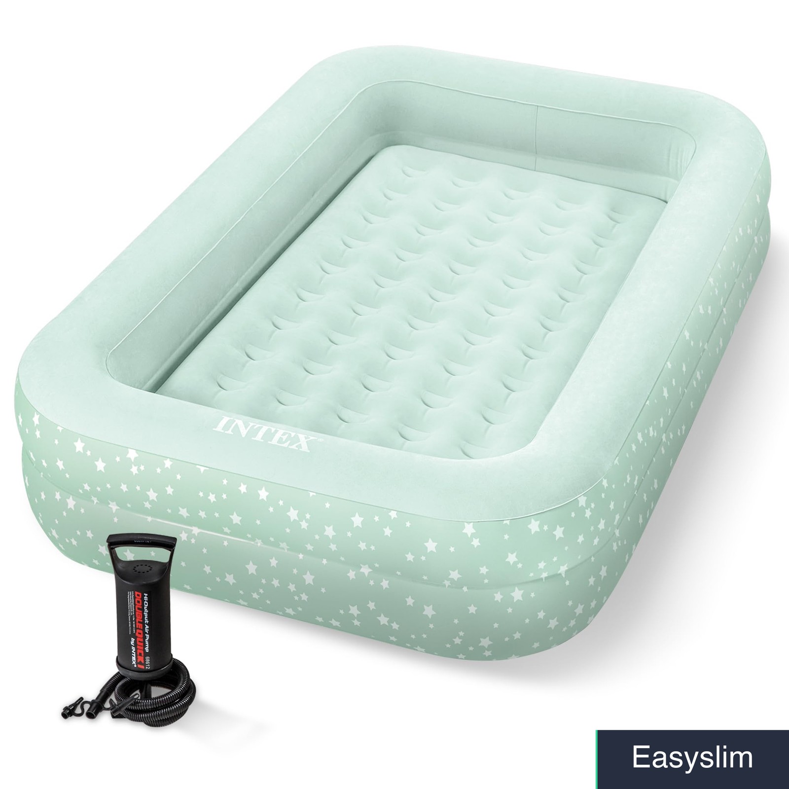Kids Travel Air Mattress Inflatable Bed Toddler 28″ x 52″ Mint Green