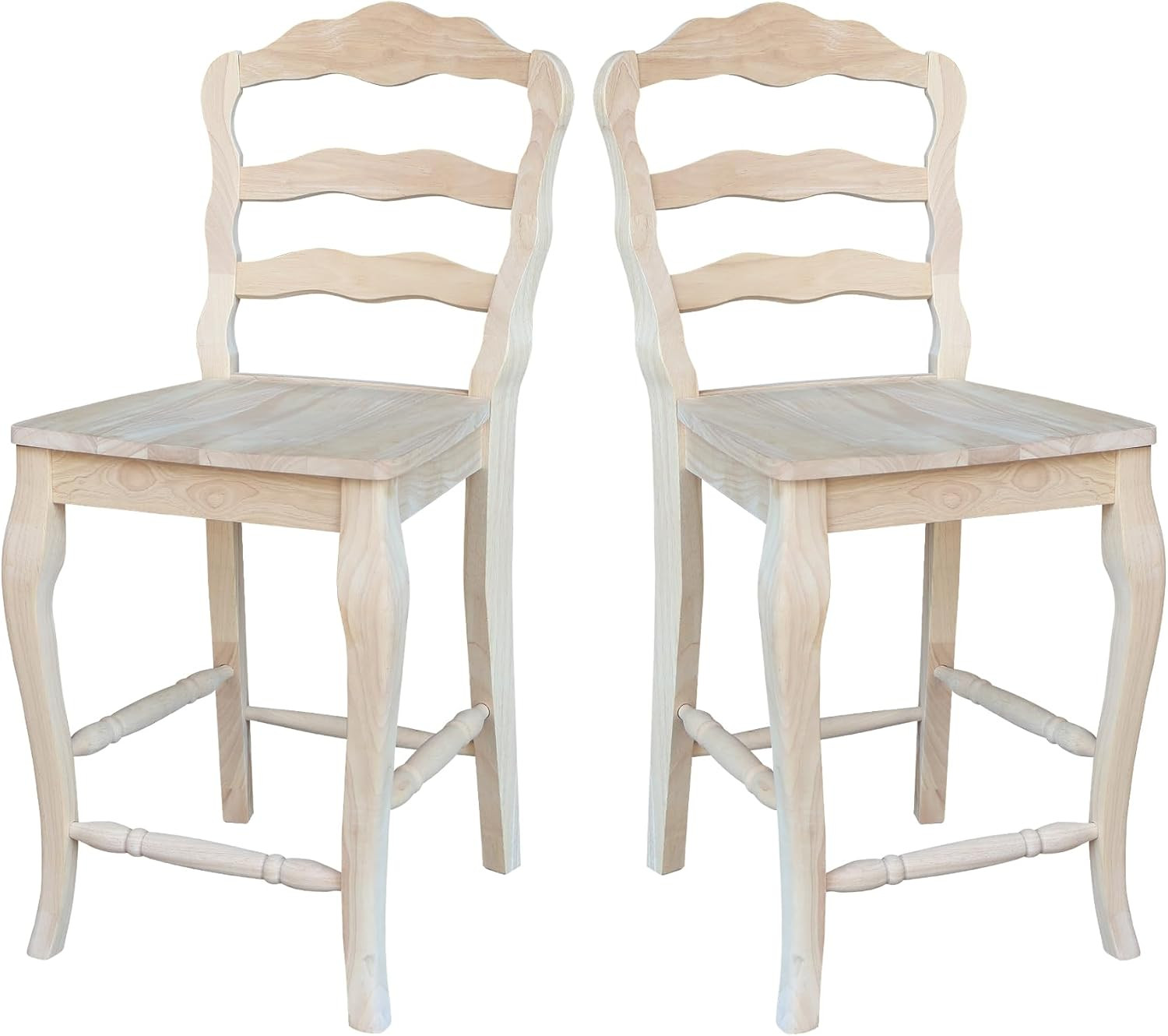 , Versailles Counter Height Stool, 24″ Seat Height with 19.09″W X 15.35″D, Solid