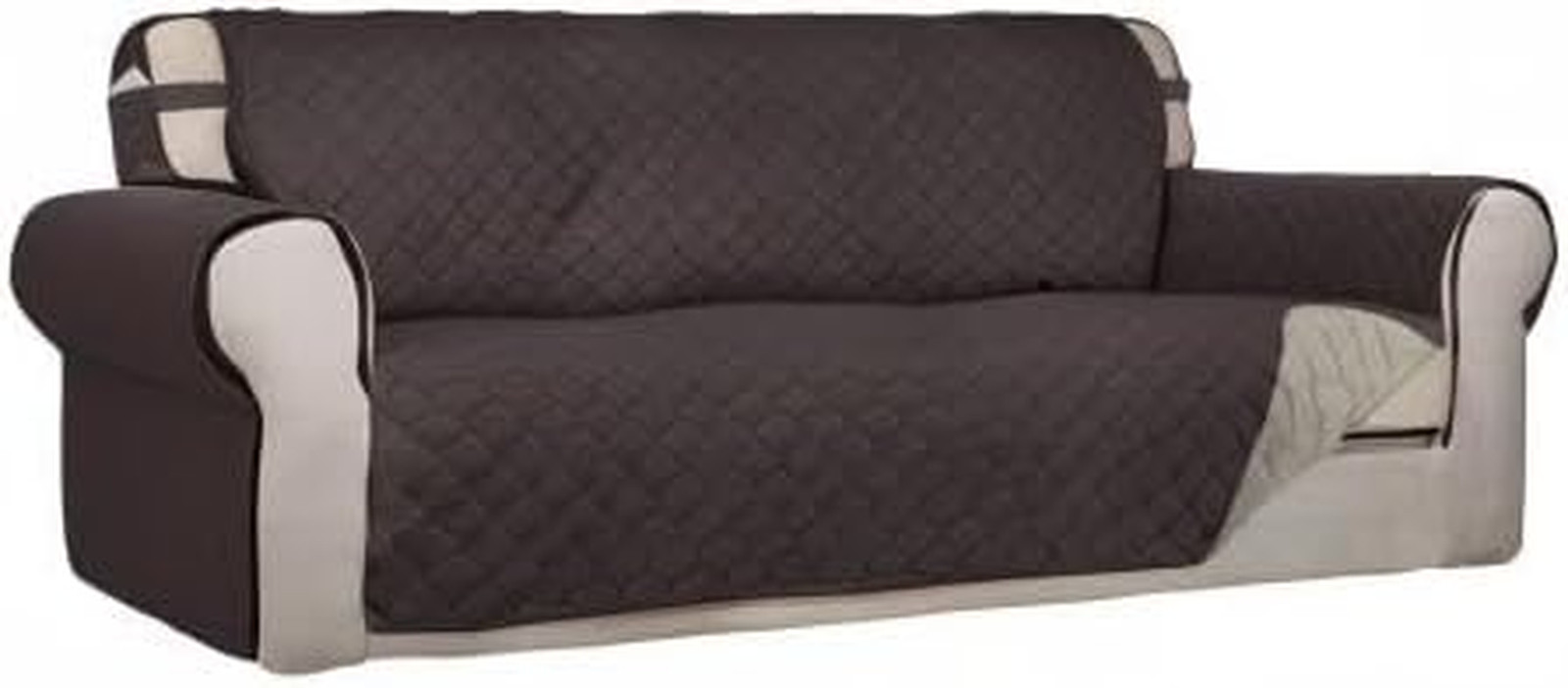 PureFit Reversible Quilted Sofa Cover, Water Resistant Slipcover Furniture Prote