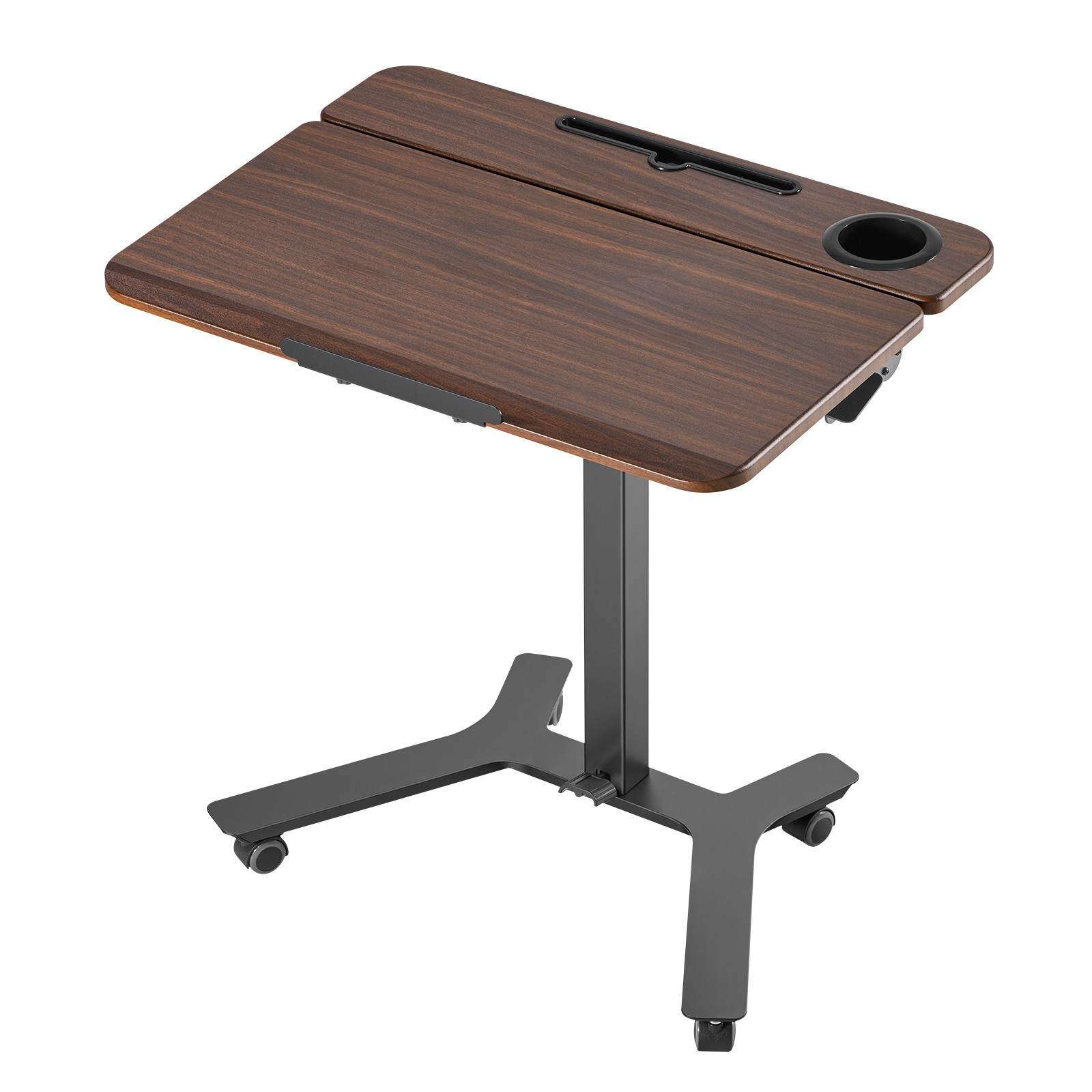 VEVOR Standing Desk Adjustable Height Mobile Stand Up Table Tilting 28.2 x20.7in