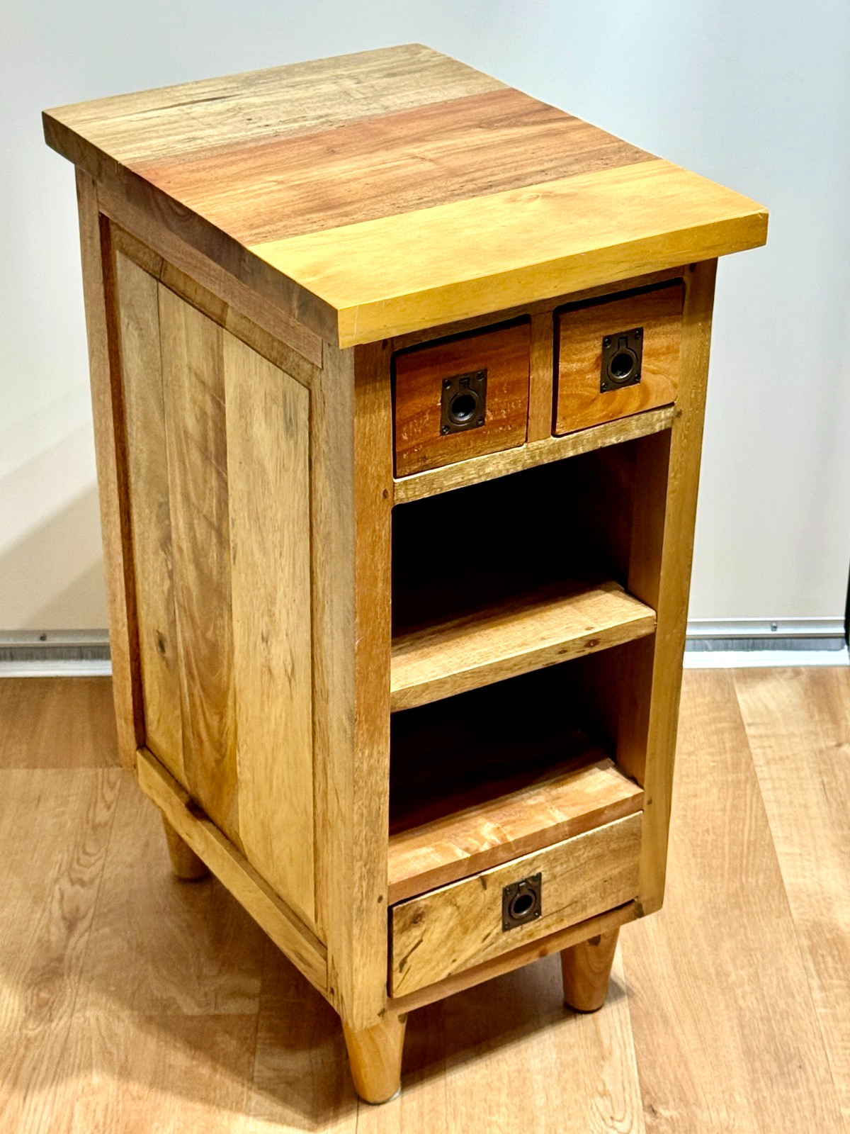 “Tropical Salvage Gili Meno” Side Table Made of Exotic Tropical Wood #647