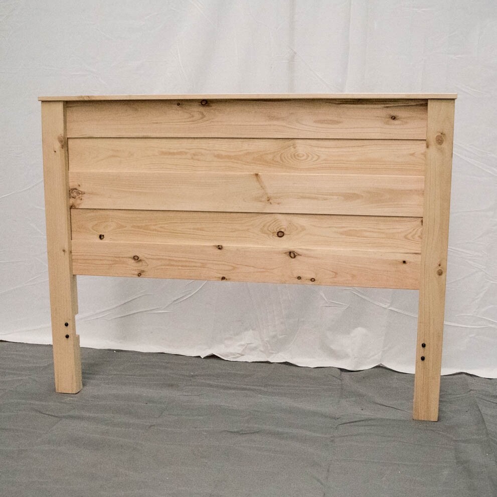 Farmhouse Unfinished Headboard King- Solid Wood/Made in USA/Free Shipping