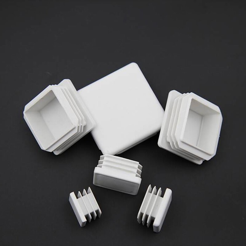 Square & Rectangle Plastic End Caps Blanking Plugs Tube Inserts Furniture Feet