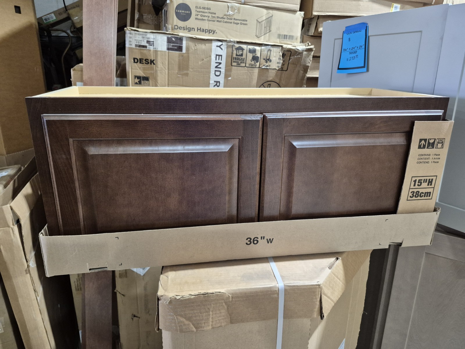 36″ Bridge Cabinet Cognac