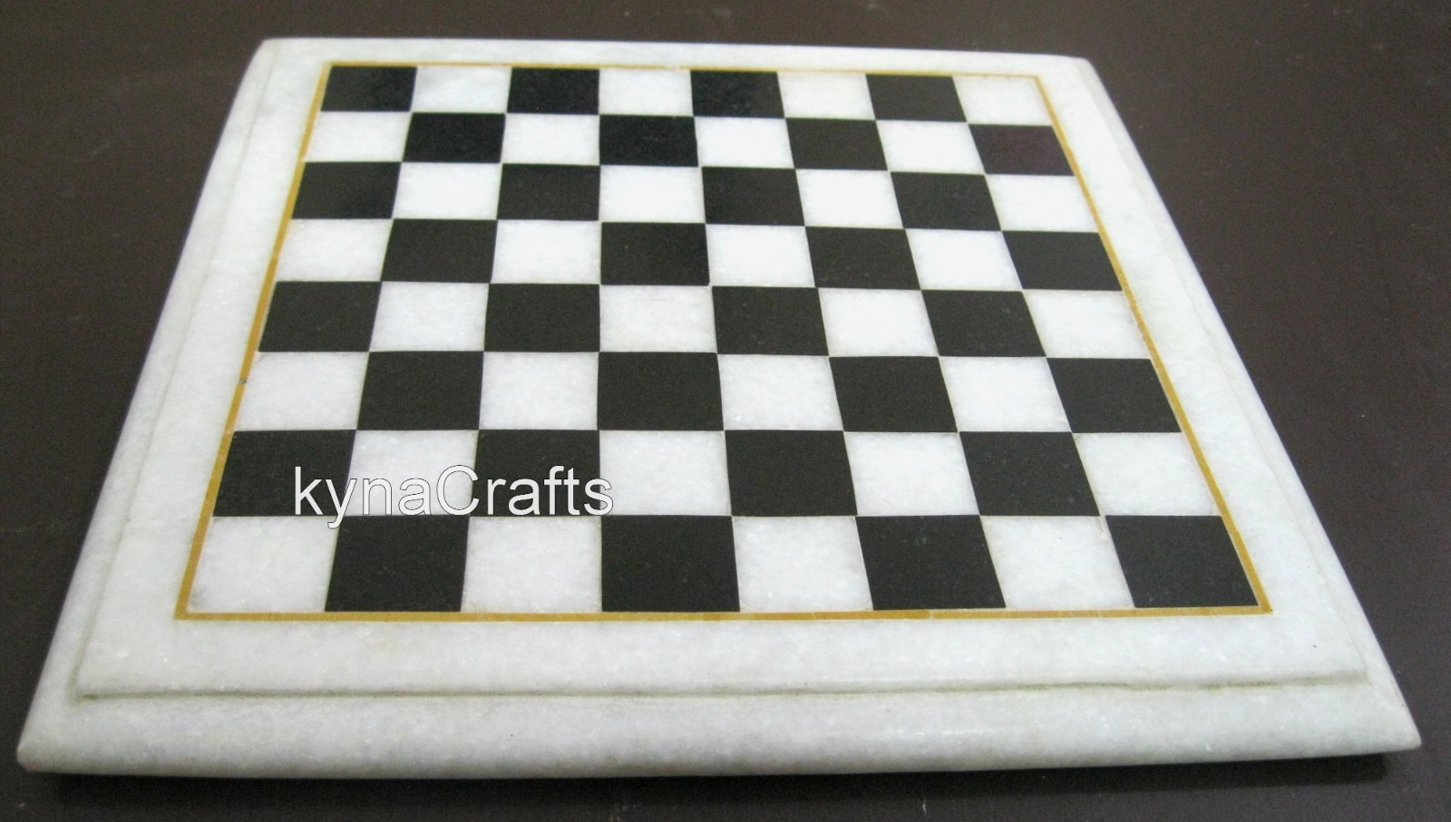 Chess Pattern Game Table for kids Room Decor | 9 x 9 Inches Marble Coffee Table
