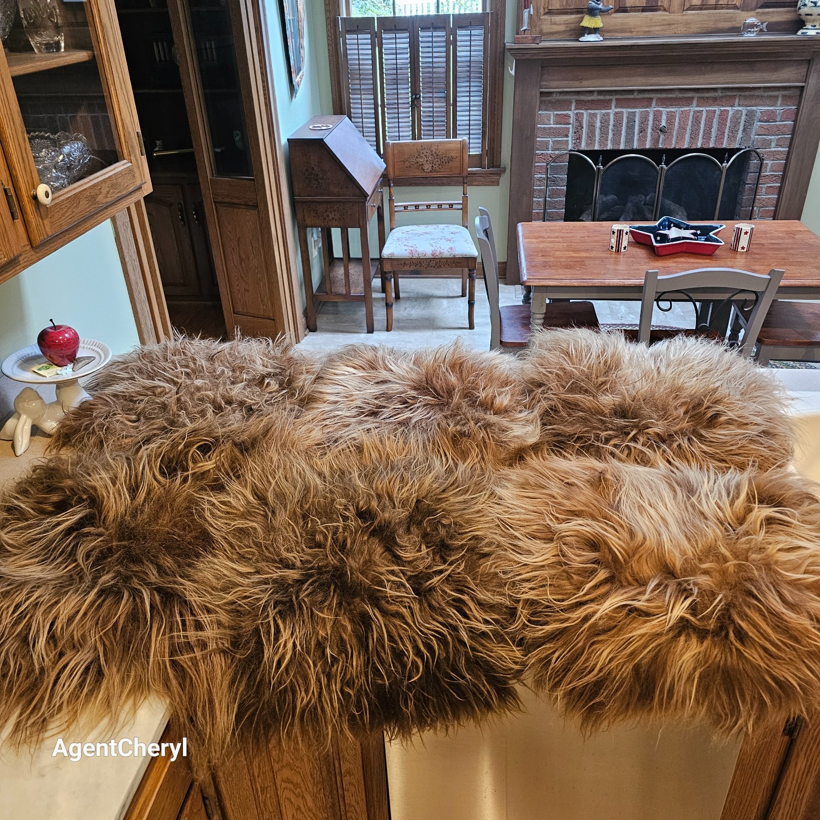 Icelandic Sheepskin Long Wool Chair Pad Sheepskin Chair Cover Seat Pad #H78