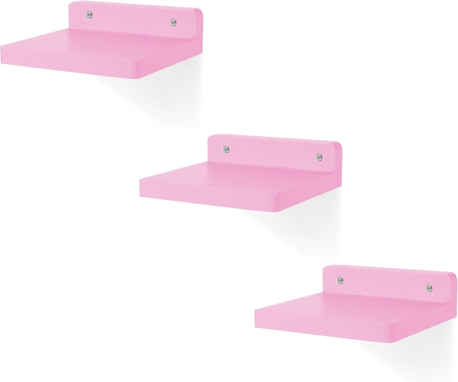 Durable 5 Inch Mini Floating Shelves Set of 3 – Perfect for Home Organization