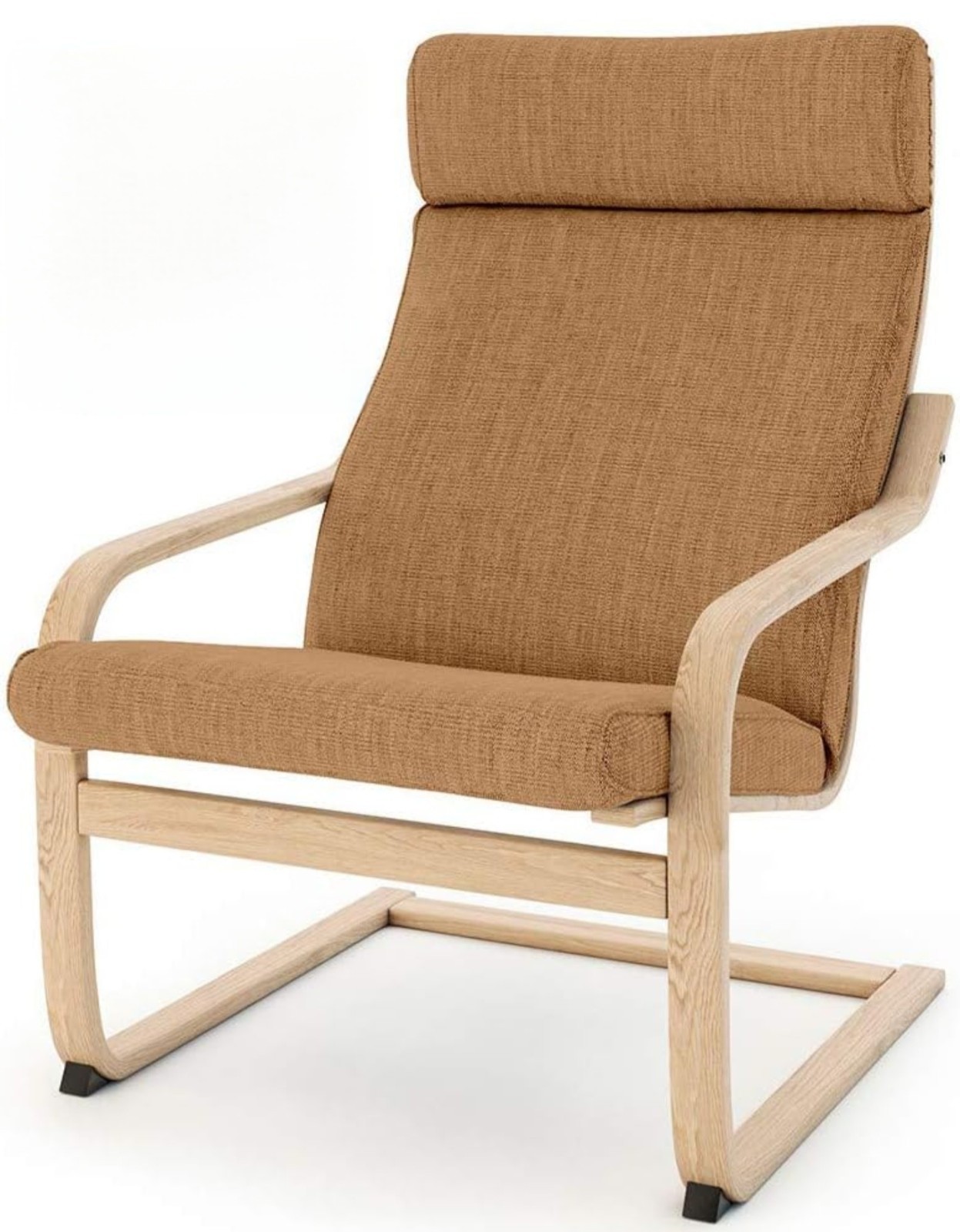 IKEA Poäng Armchair Replacement Cover, Dark Khaki By Vepping Lude NEW