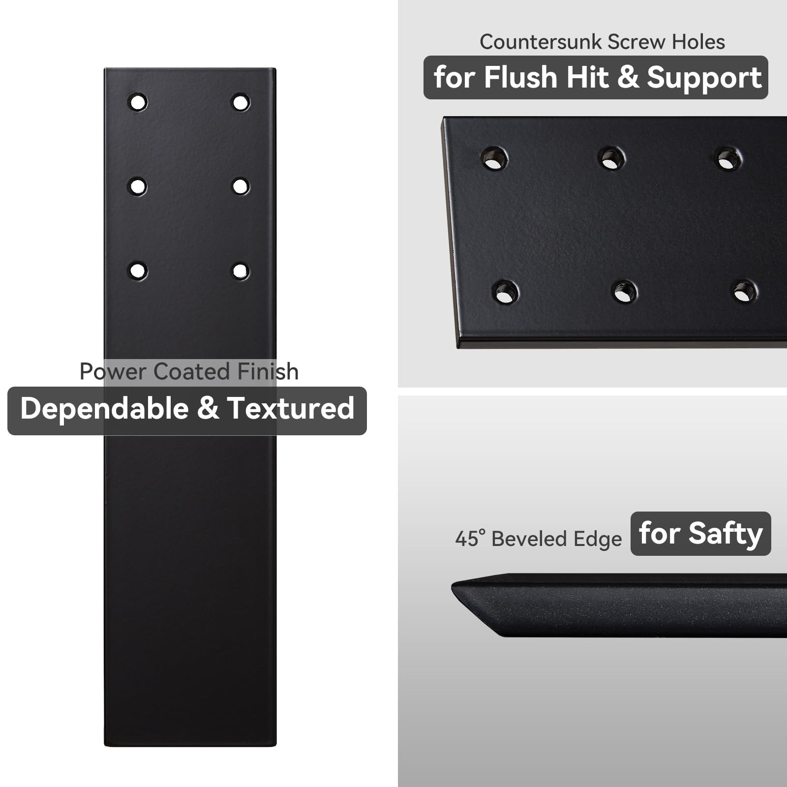 12 Inch Countertop Support Brackets 4 Pcs Granite Heavy Duty Hidden Wall Mount