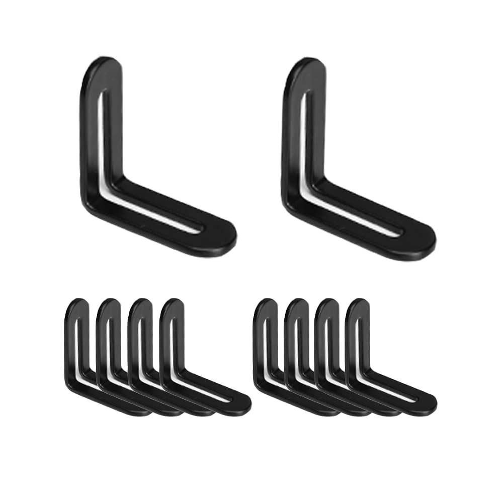 10 PCS 1 9/10 Inch Adjustable L-Shape Corner Brace Slotted Joint Bracket