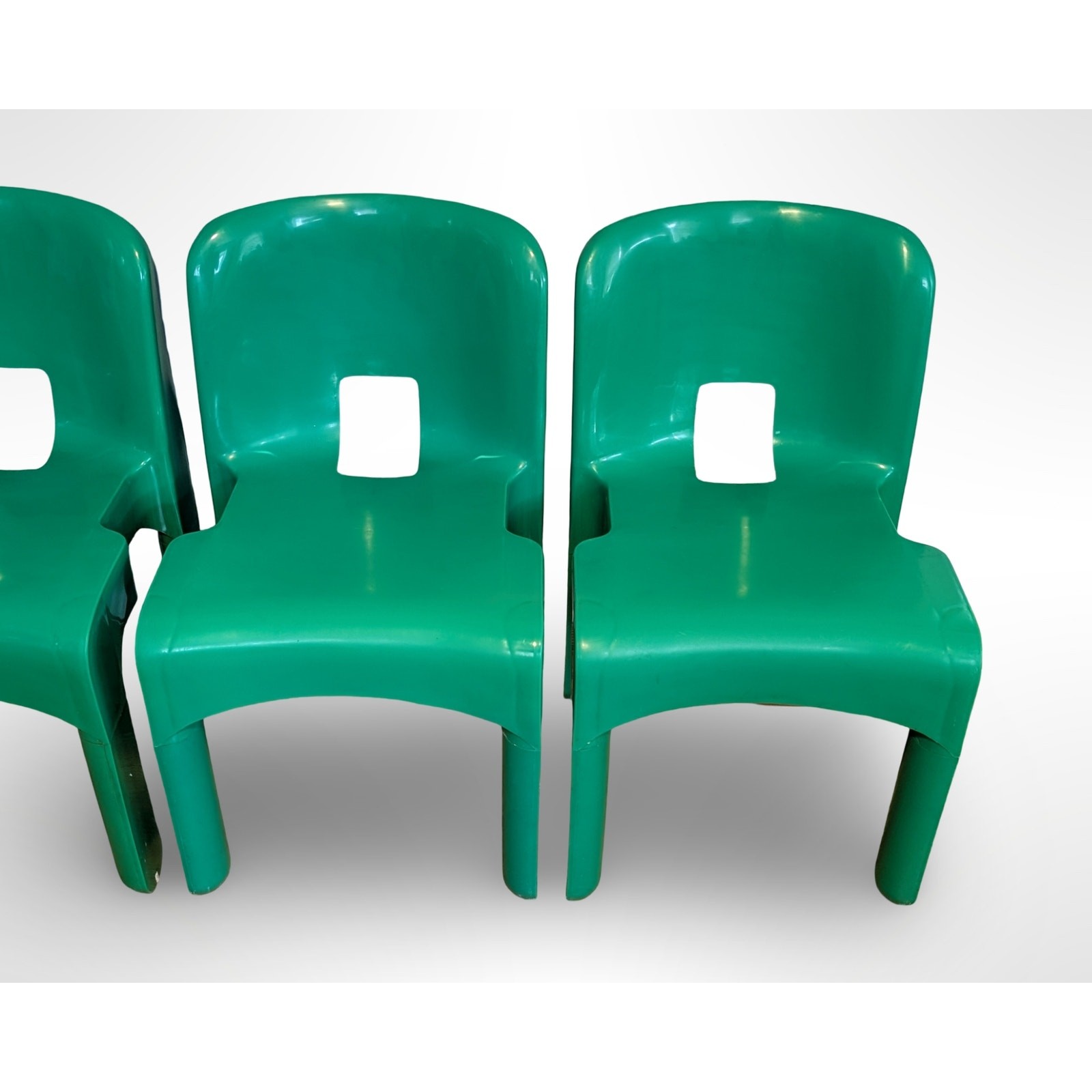 Set of 4 Joe Colombo Universale 4868 Chairs Kartell Mid Century Modern MCM