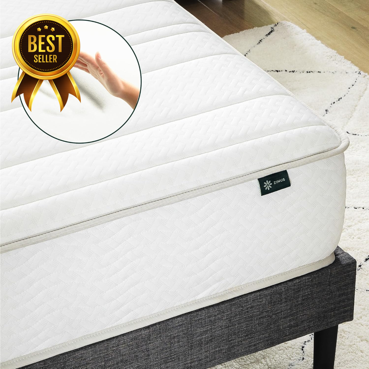 8 Inch Foam and Spring RV Mattress, [New Version], Short Queen for Rvs, Campers