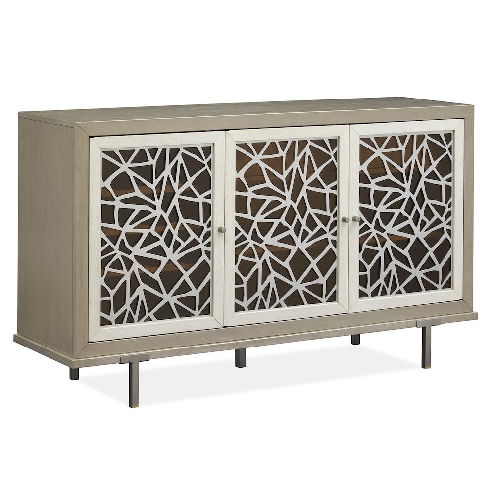 Lenox Warm Silver And Acadia White Server