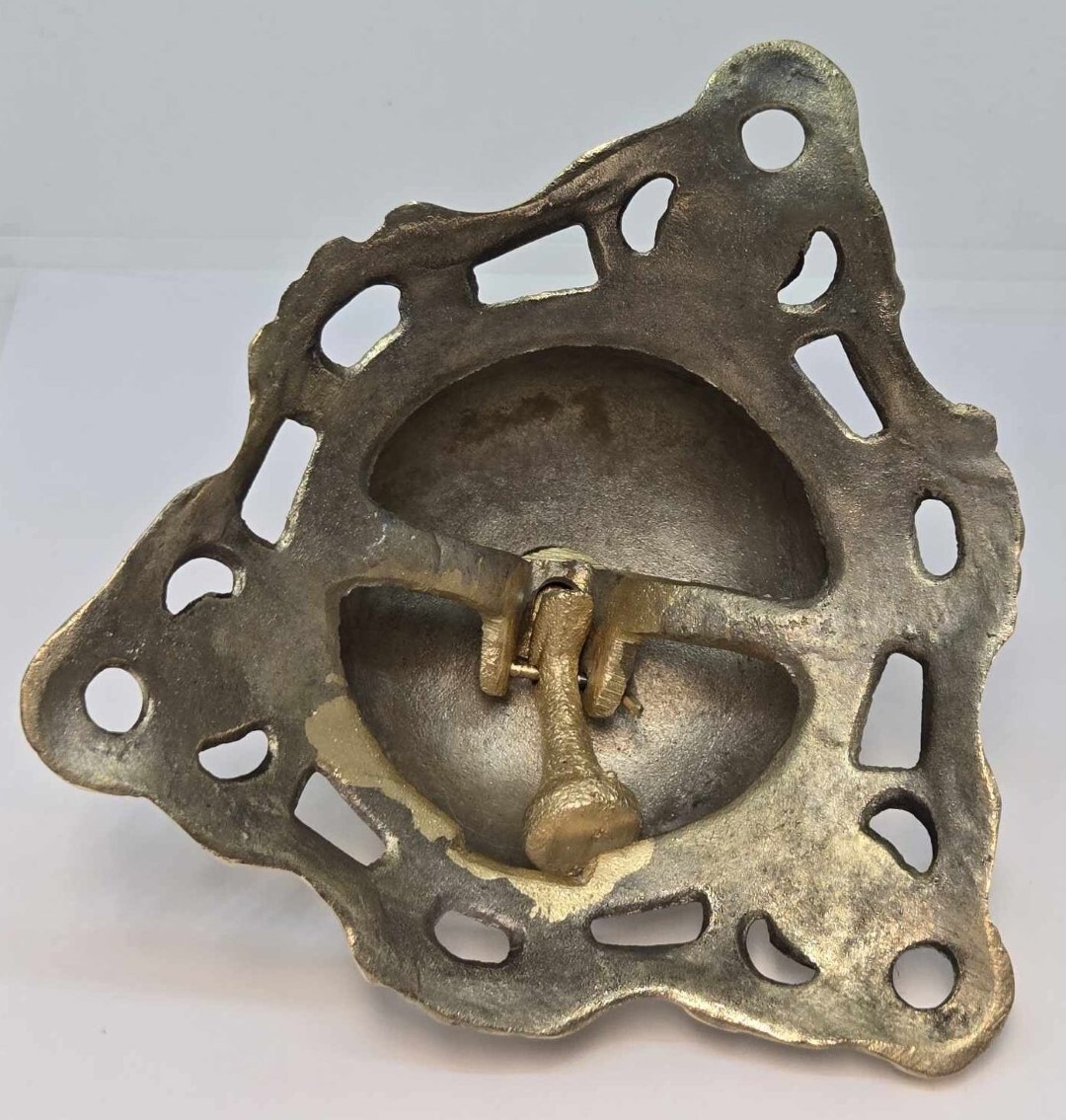Cast Solid Brass Desk Bell service shop counter fancy antique vintage retro new