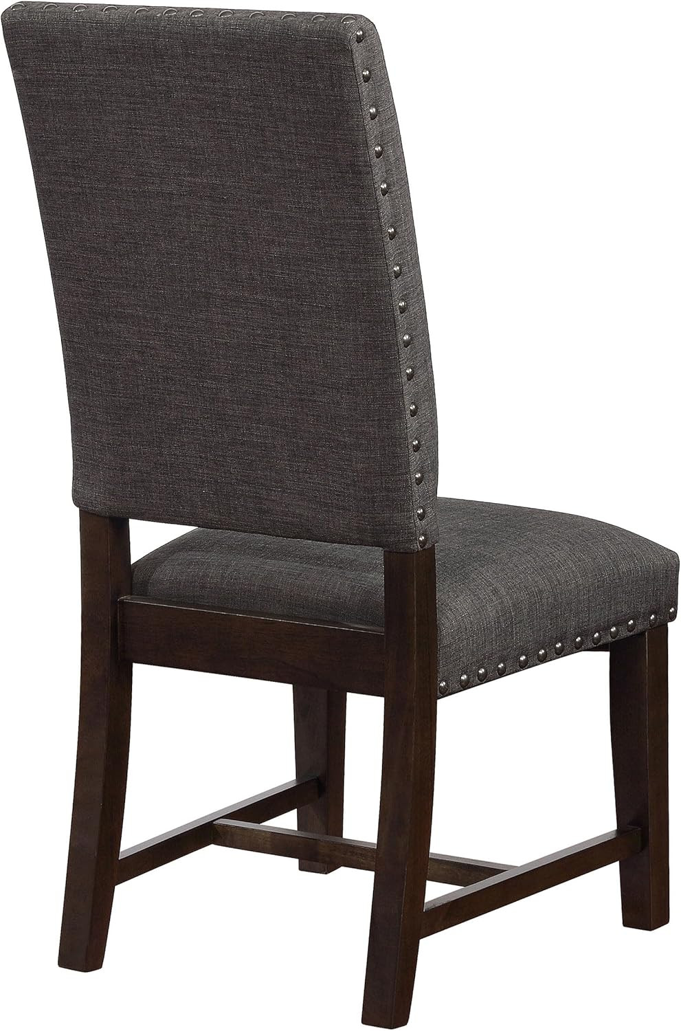 Set of 2 Twain Warm Grey Upholstered Dining Side Chairs