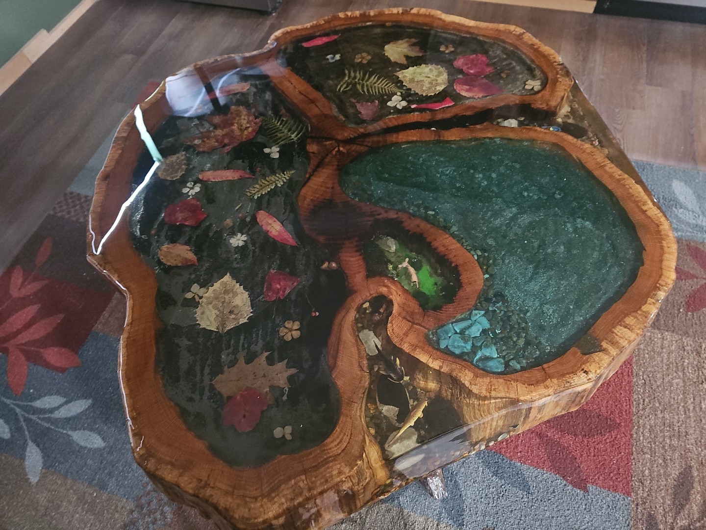 Gorgeous Handcrafted Custom Epoxy Table. Epoxy Resin Table