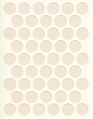 Self Adhesive PVC Screw Cover Cap 9/16″ (1 Sheet 50 caps) Beige