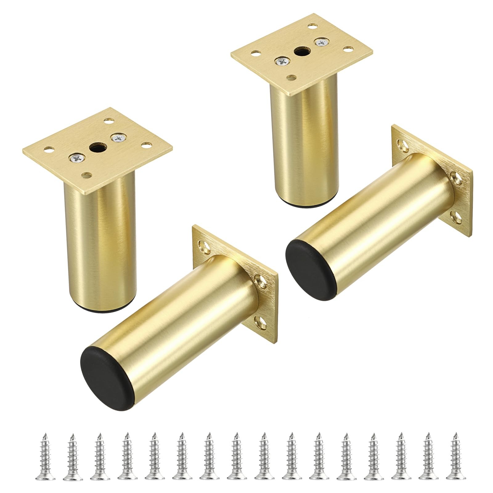 4PCS Aluminium Alloy Furniture Legs – Round Adjustable Sofa Legs Furniture Ca…