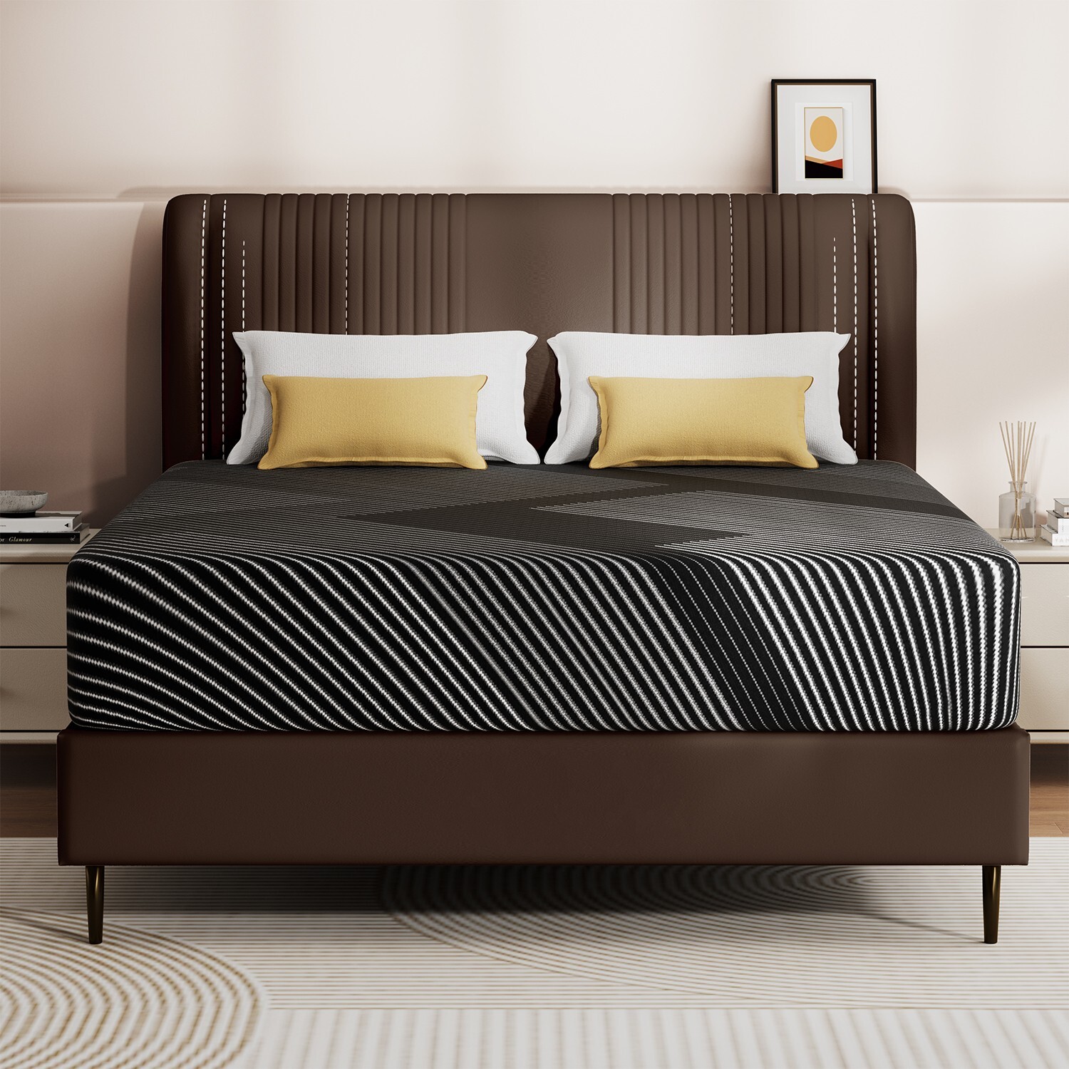 8″10″12″ Twin XL Mattress Cooling Memory Foam Full Queen King Mattress in a Box