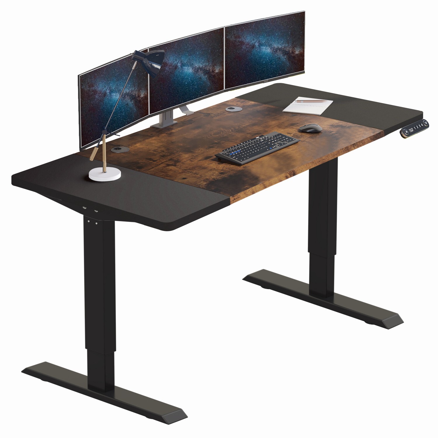 63″ Modernchamp Height Adjustable Electric Standing Desk Sit Home Office Table