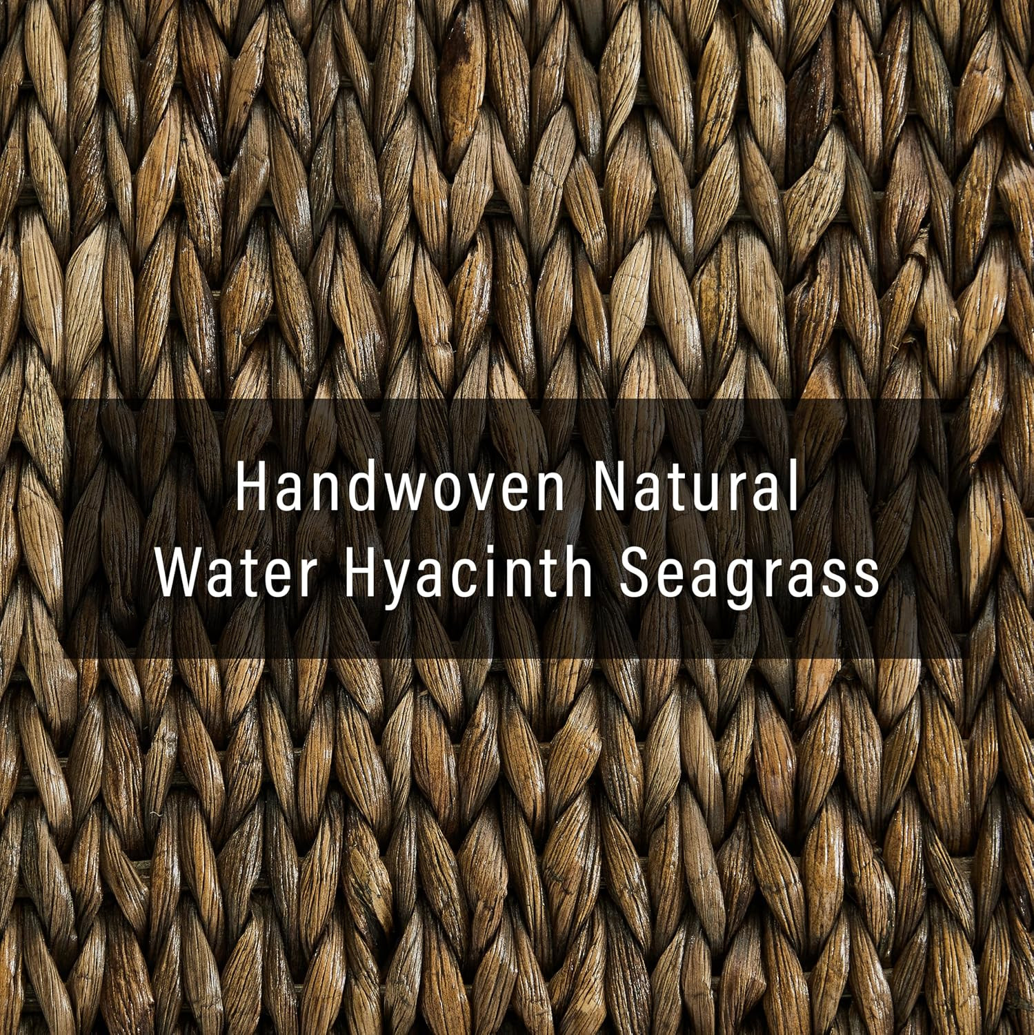 Edgewater Boho Natural Fiber Handwoven Rattan Headboard for Queen Size Bed, Seag
