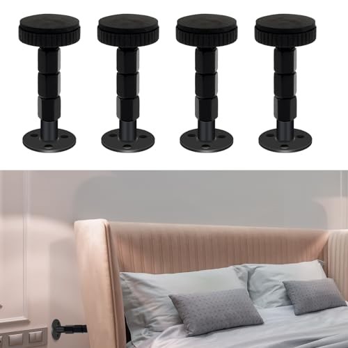 Headboard Stoppers for Wall, 4 Pack Bed Stoppers,1.18in-3.35in 30-114mm(4 pack)