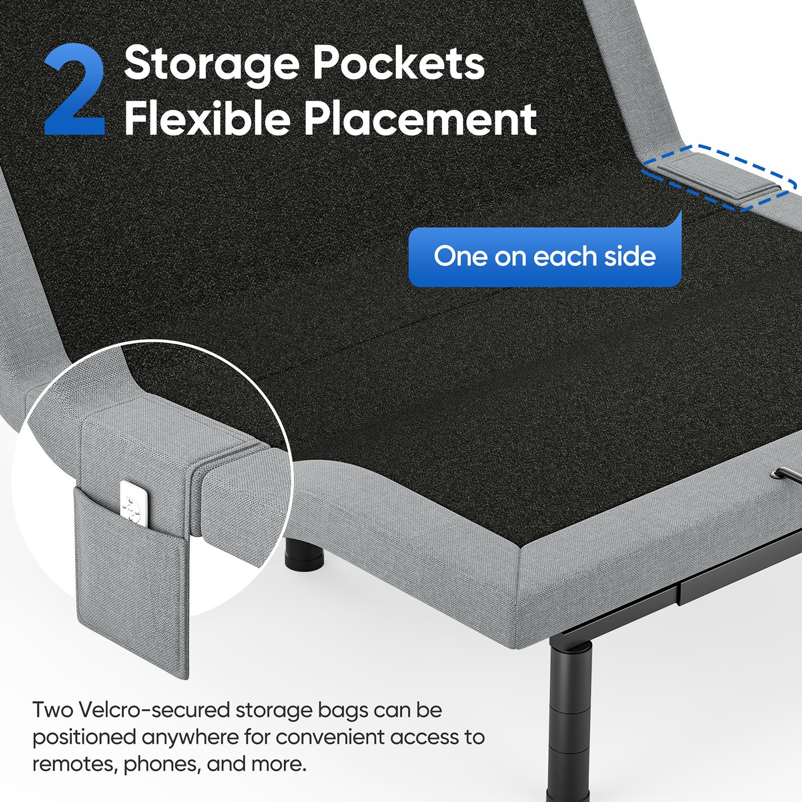 Upgraded Adjustable Bed Frame 1000LB Capacity Bed Base Remote Queen Twin XL