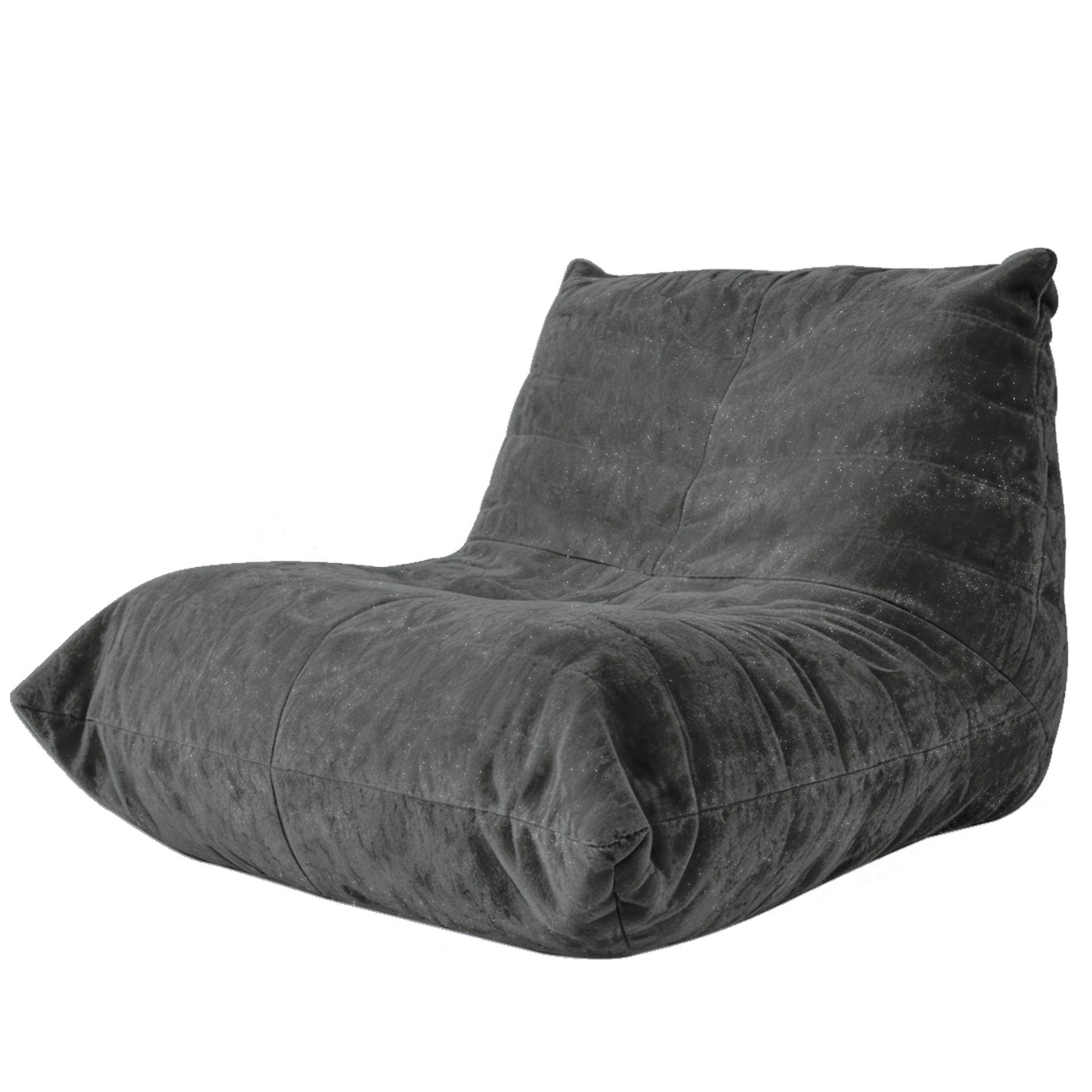 Large Memory Foam Beanbag Lazy Sofa Chairs Upholstered Shinning Chenille Fabric