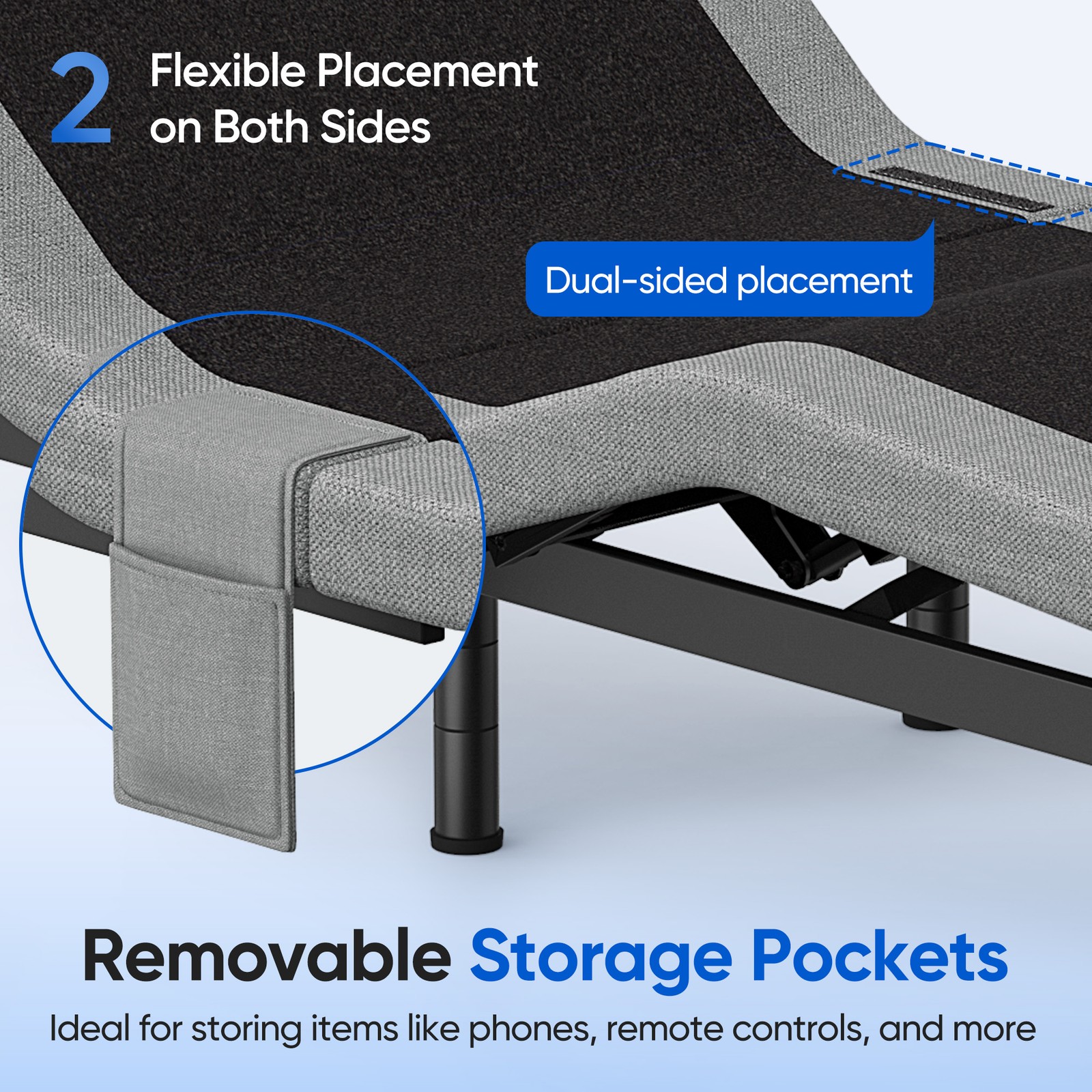 Electric Adjustable Bed Frame Base With Wireless Remote Zero Gravity Twin Size