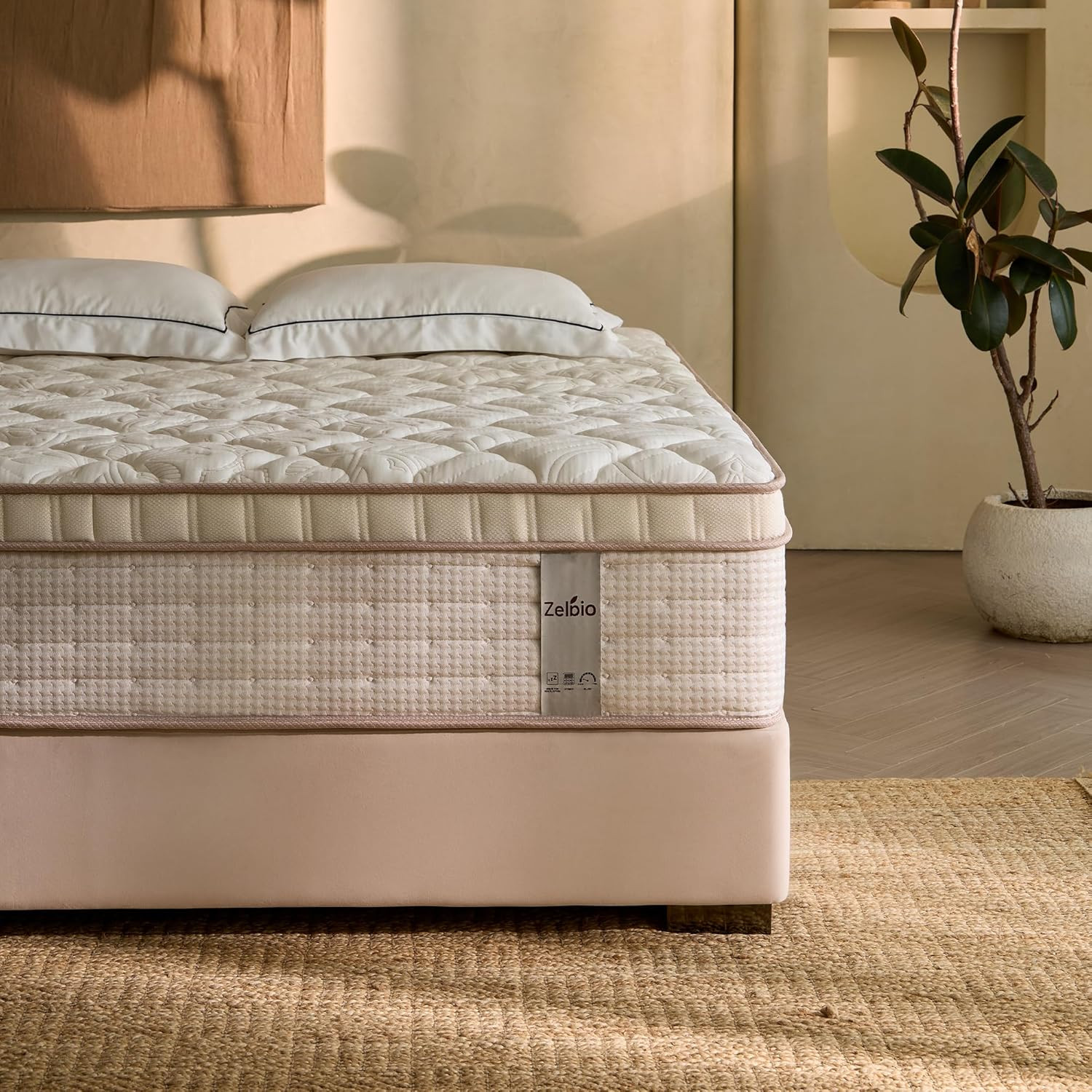 Cooling Gel King Mattress for Adjustable Base, Zoned Support & Motion Isolation