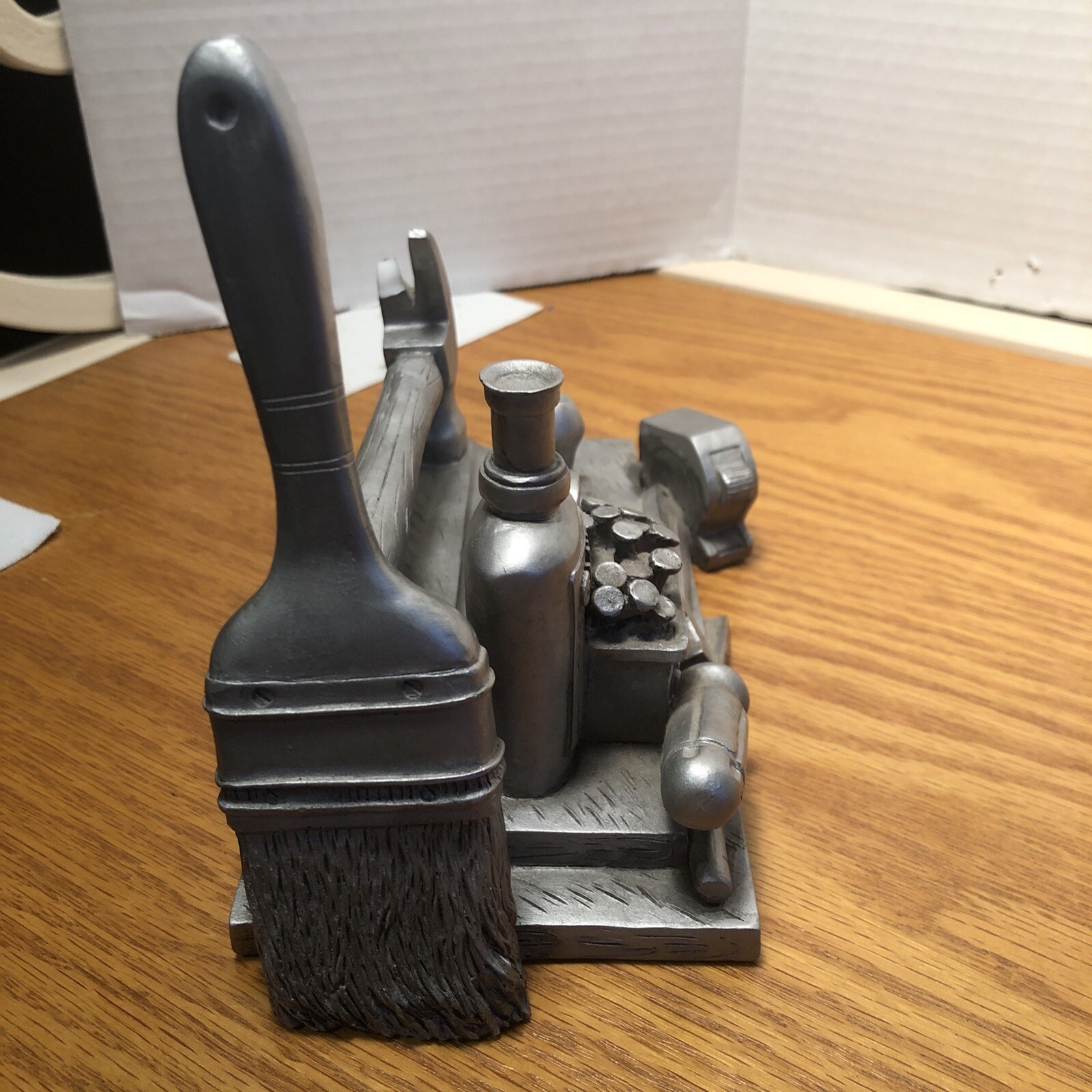 Gray Carpenter Desk Decor