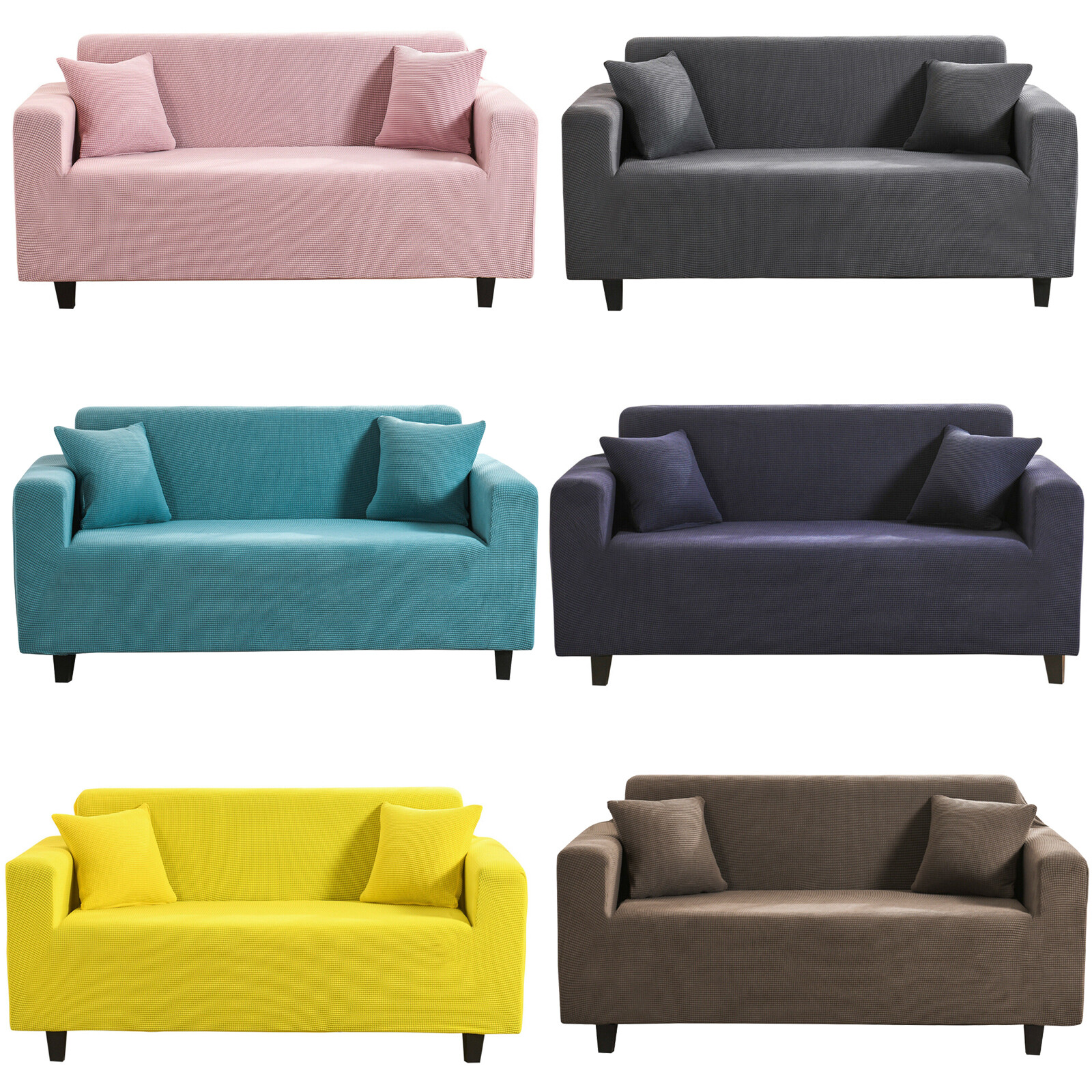 Elastic Jacquard Fabric Sofa Cover Stretch Loveseat Sofa Couch ArmchairSlipcover