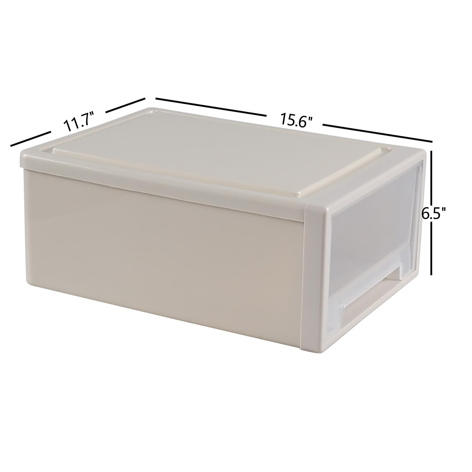 18 Quart Plastic Stackable Chest Storage Drawer Bins Home Organizer 1 PCS