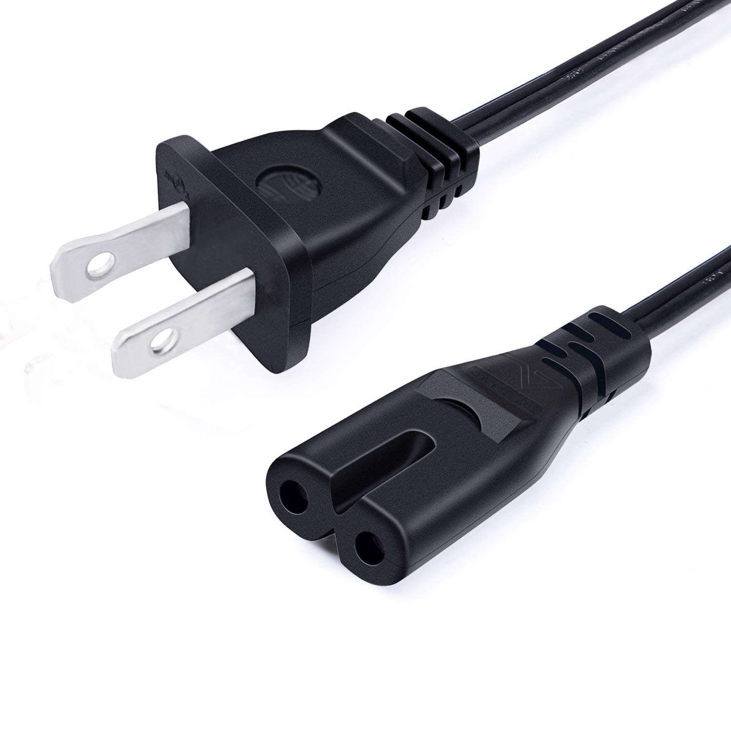 8ft 2 Prong Power Cord Replacement Electric Recliner Lift Chair C7 AC