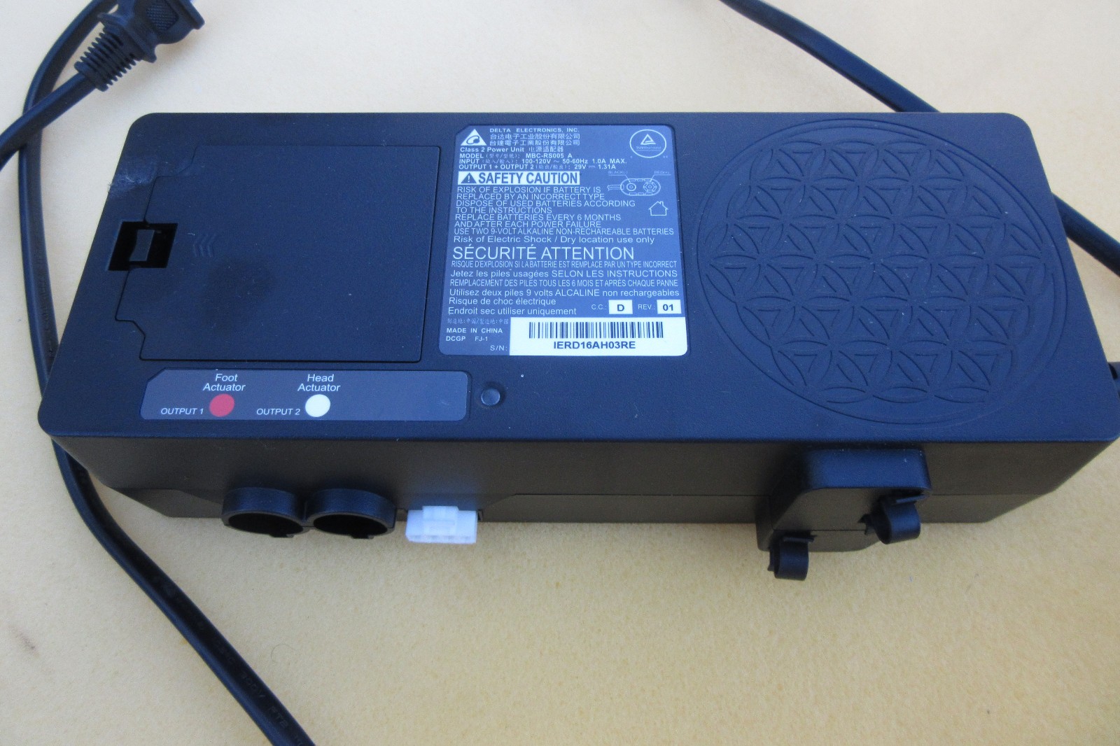 TempurPedic Customatic Control Box MBC-RS005 A Delta Electronics