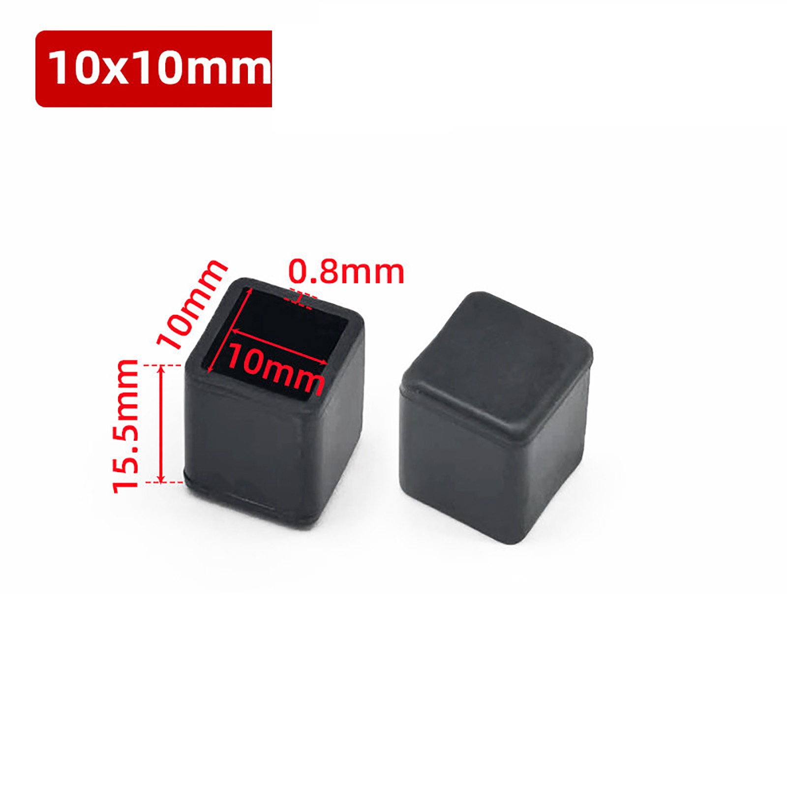 Square Round Rubber Furniture Foot Table Chair Leg End Cap Cover Floor Protector