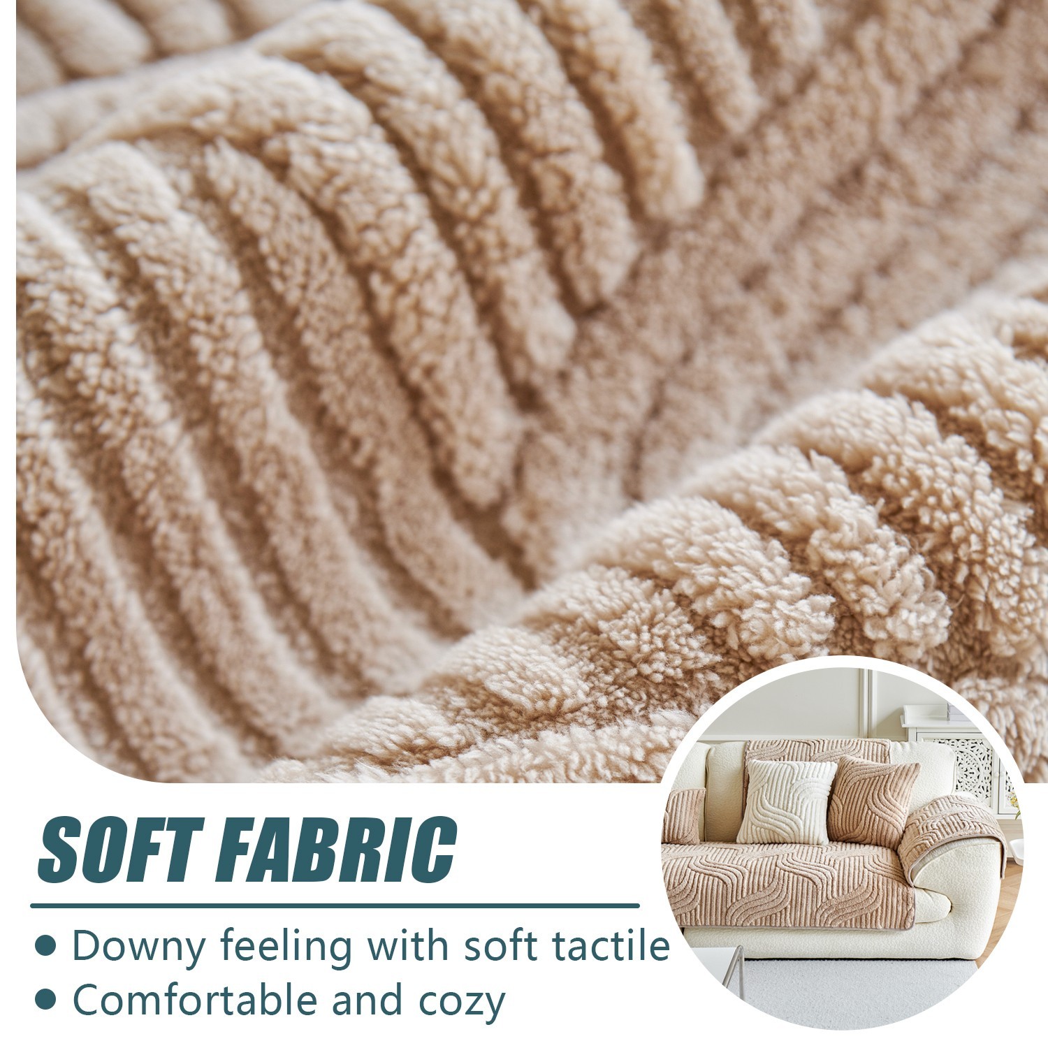 Washable sofa cover, pillowcase, anti-slip decoration for sofa seat cushion