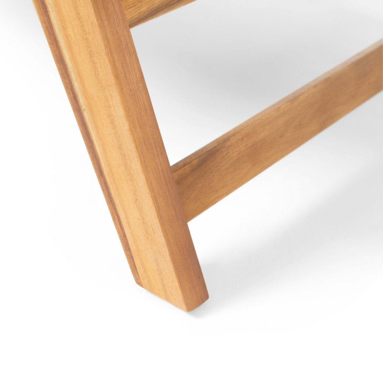 Outdoor Acacia Wood Slat Panel Coffee Table, Teak