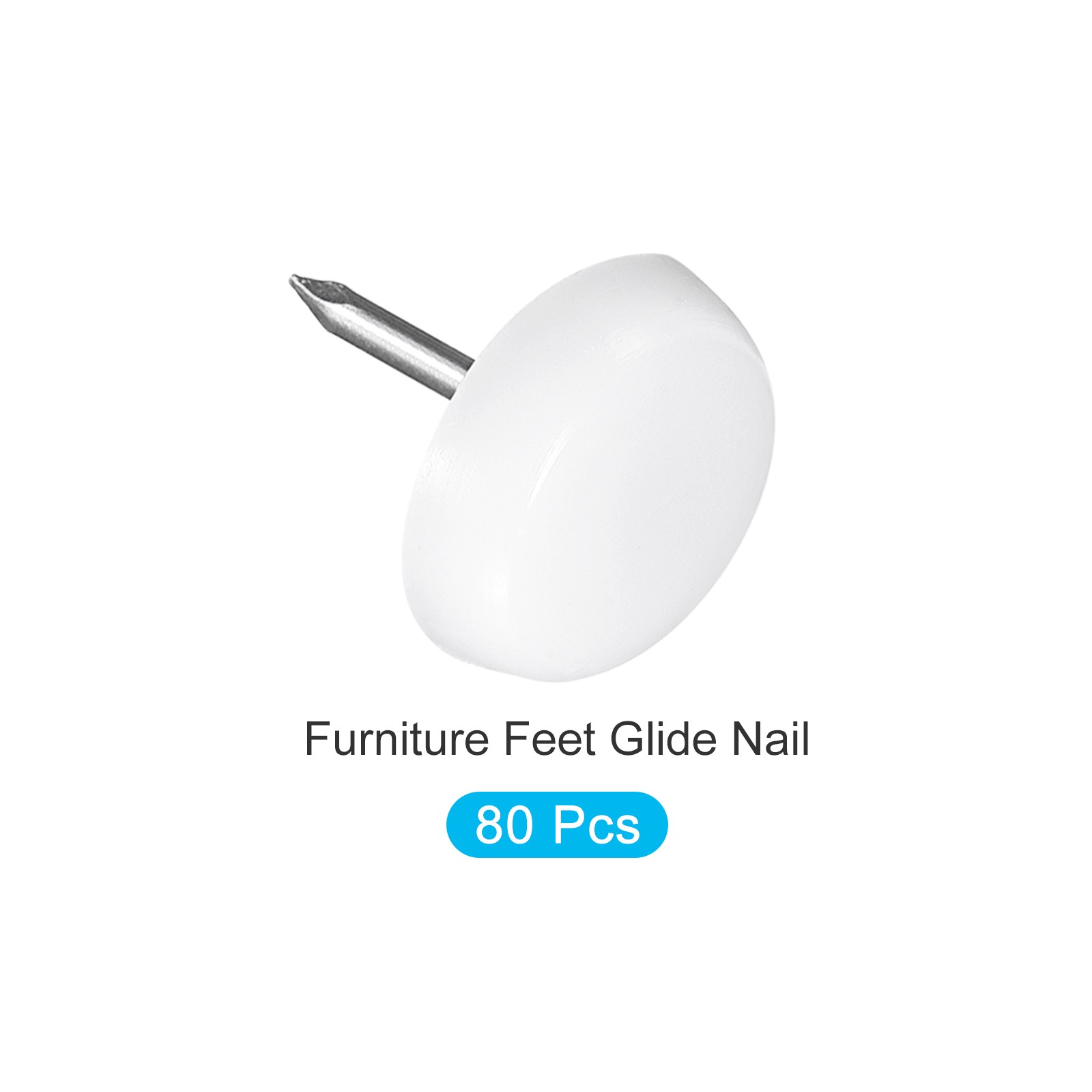 Furniture Table Leg Foot Nail(22mm/0.87in)-80Pc,FOR Sofa Sliders Protector Pad