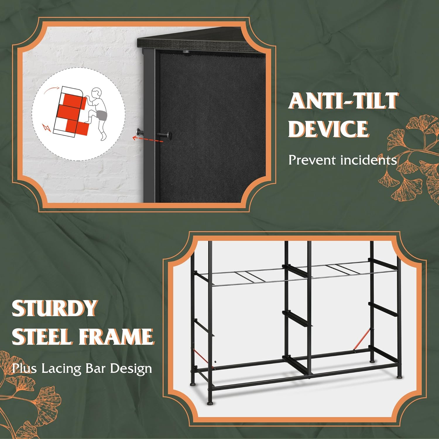 Dresser for Bedroom with 8 Drawers, Wide Fabric Dresser for Storage and Organiza