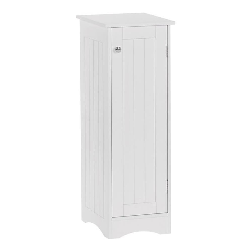 Ashland Slim Linen Cabinet White Narrow Cabinet for Bathroom Slim Storage w…
