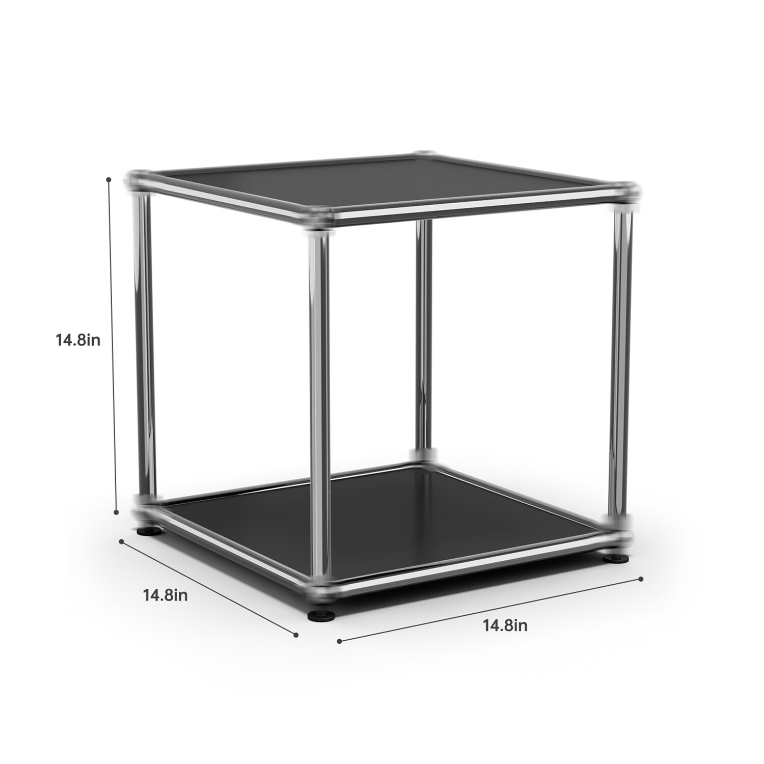 USM Haller Style Modern Storage Cabinet Shelf Free-Standing Metal Accent Cabinet