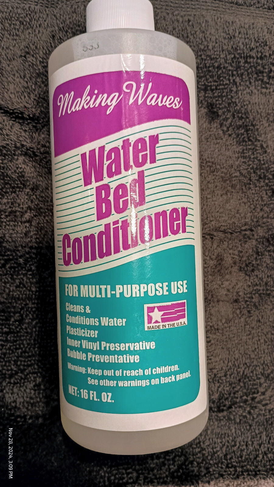 1WC Making Waves Waterbed Conditioner, 16 Fl Oz, Single Bottle