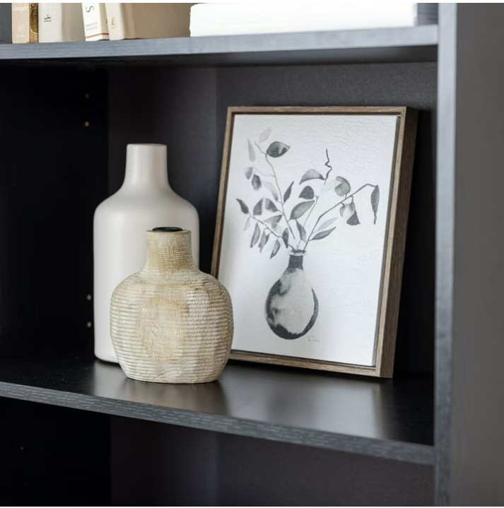Mainstays 5-Shelf Bookcase with Adjustable Shelves, True Black Oak