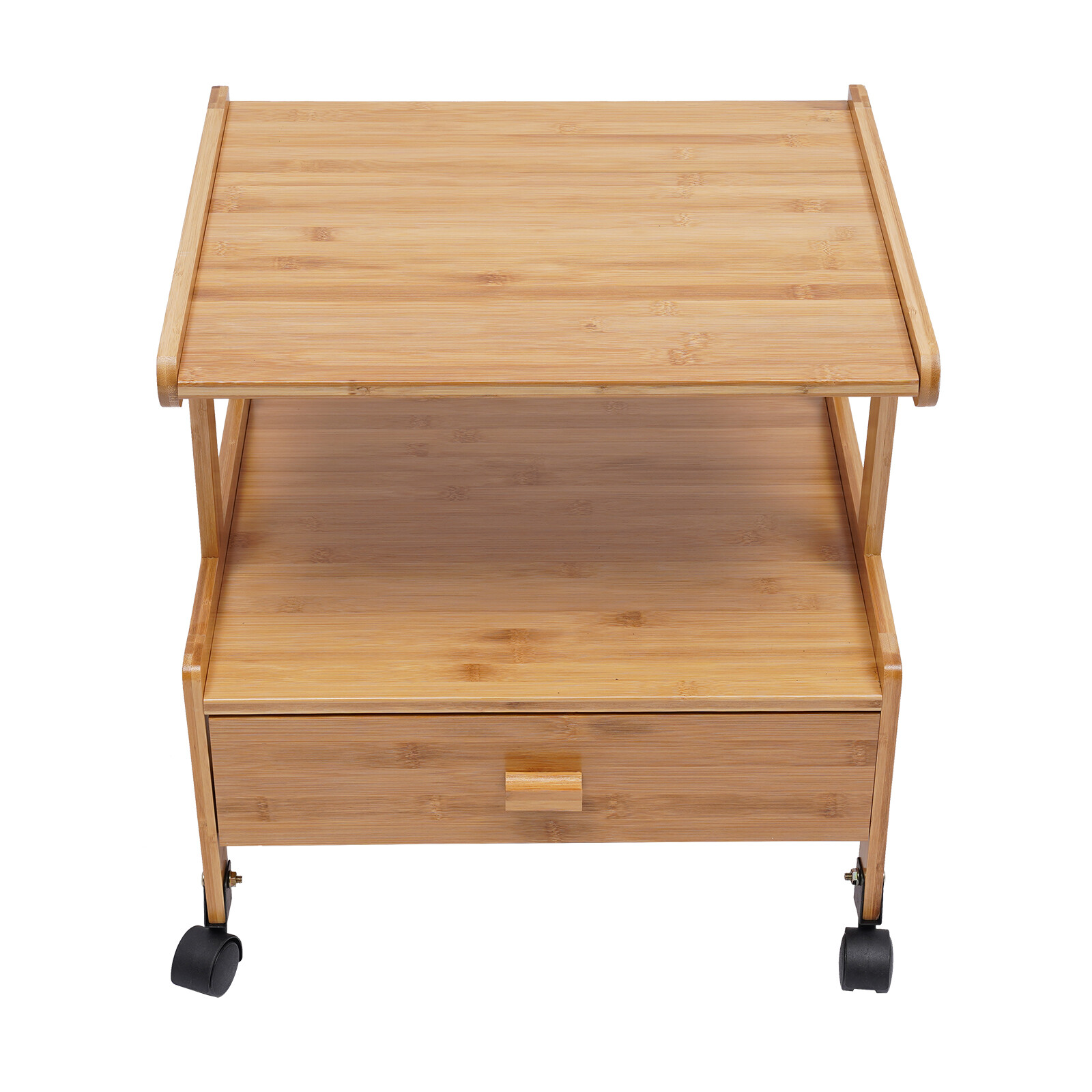 Mobile Printer Stand Home Office 1/2/3 Tier Printer Cart Storage Shelf w/ Wheels